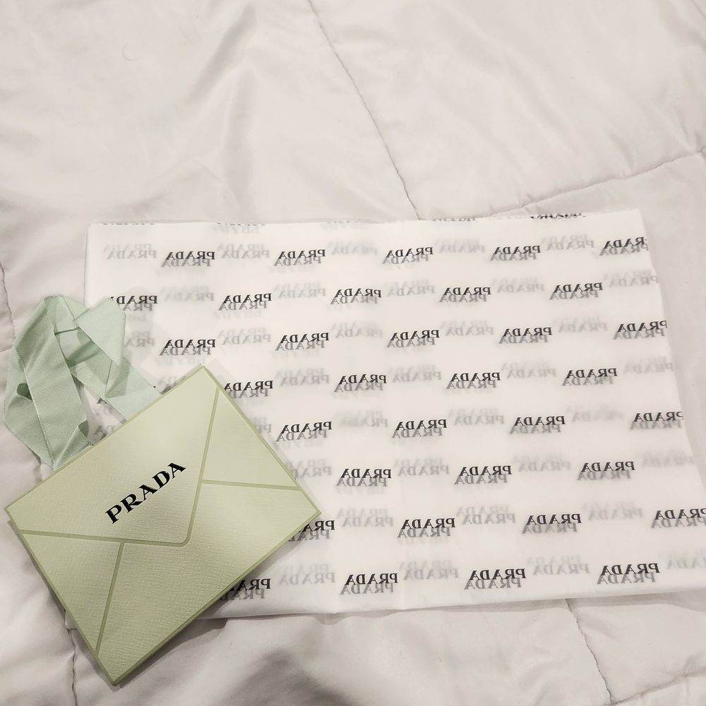 Prada Light Green Mini Shopping Bag